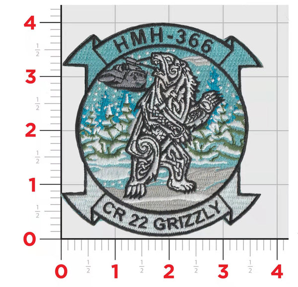 Official HMH-366 Grizzly Norway DET Patch