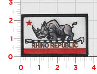 Rhino Republic Flag Patch