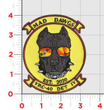 Official US Navy VRC-40 DET 4 Mad Dawgs Patches