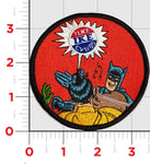 US Navy CVN-69 "I Like Ike" Batman Patch- with Hook & Loop