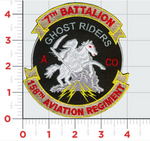 US Army A Co 7/158th AVN REGT Ghost Riders Patch
