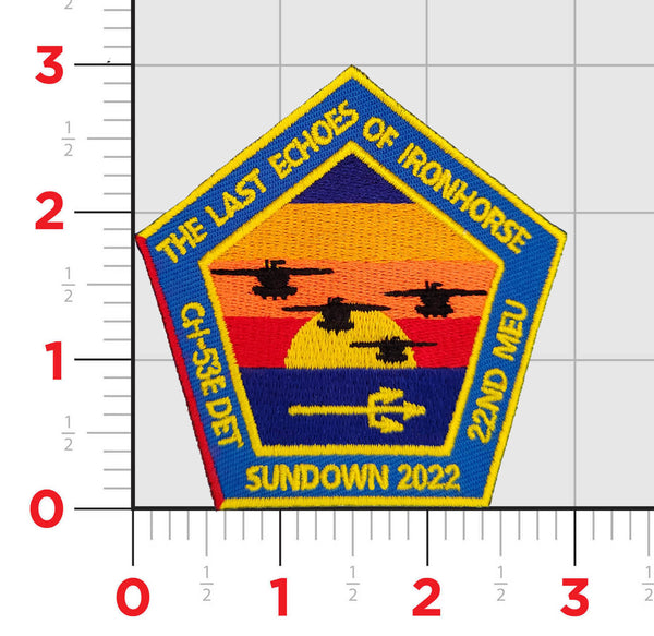 Official HMH-461 Ironhorse Sundown 2022 Patch