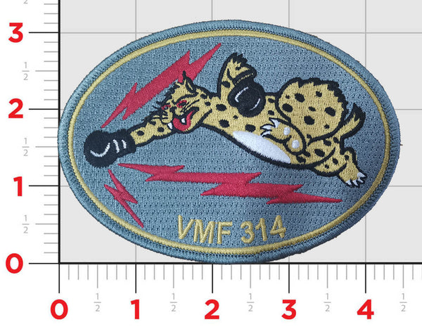 Officially Licensed USMC VMF-314 Bob's Cats Squadron Patches