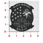 Officially Licensed USMC MALS-13 Black Widows Black Patches