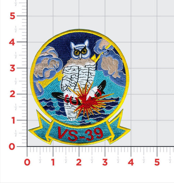 Officially Licensed US Navy VS-39 Hoot Owls Squadron Patch