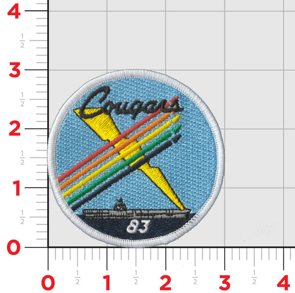 Official US Navy VAQ-139 Cougars Throwback Shoulder patches