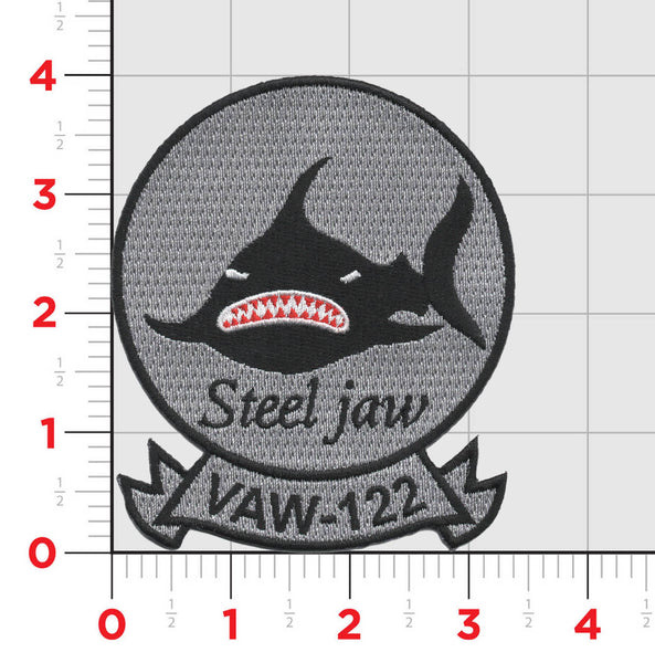 Officially Licensed US Navy VAW-122 Steel Jaw Squadron Patches