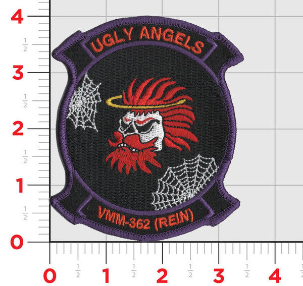 Officially Licensed USMC VMM-362 Ugly Angels Halloween Patches