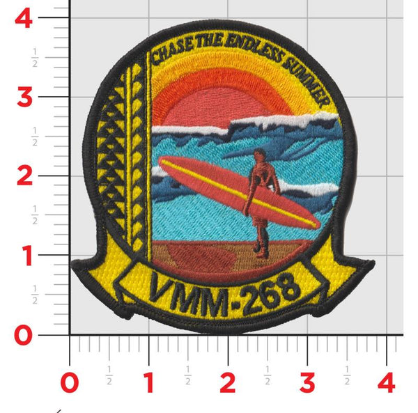 Official VMM-268 Red Dragons Endless Summer Friday Patch