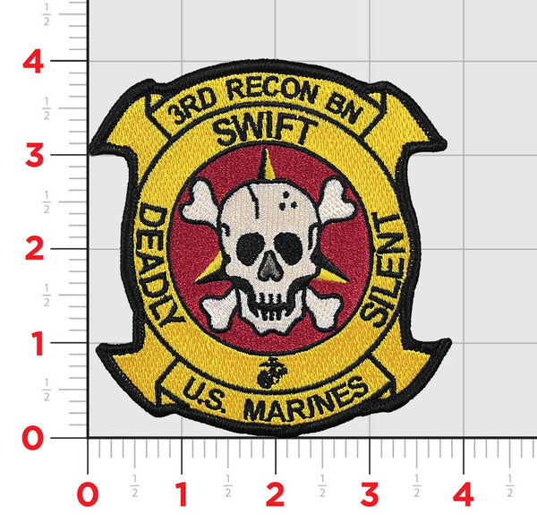 Officially Licensed USMC 3rd Recon Patches