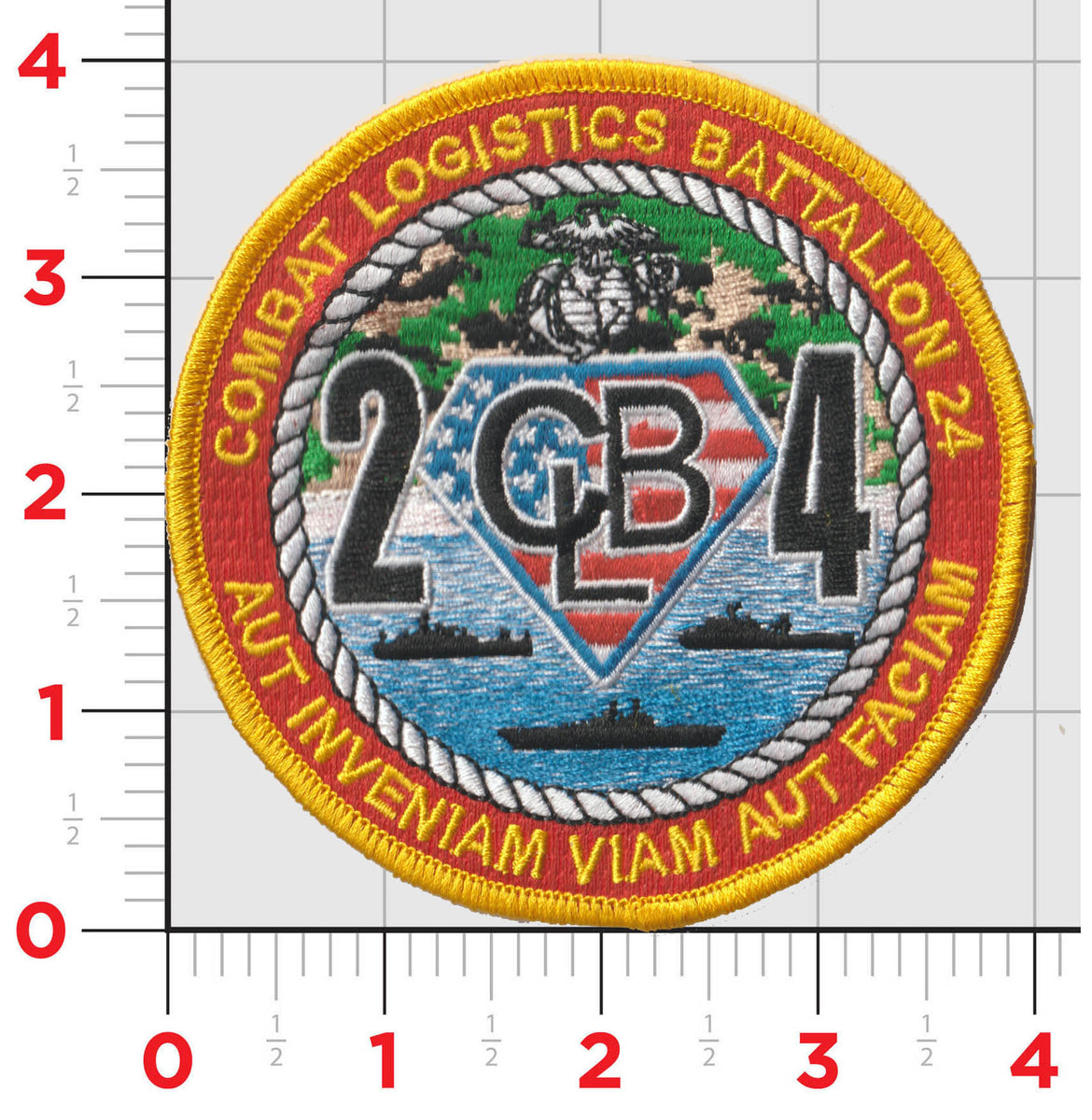 Officially Licensed USMC 24th CLB Combat Logistics Battalion Patch ...