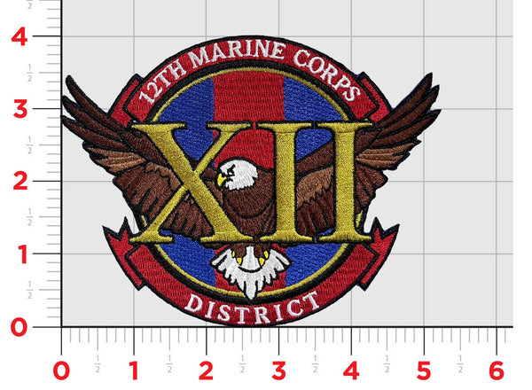 Officially Licensed USMC 12th Recruiting District Patch