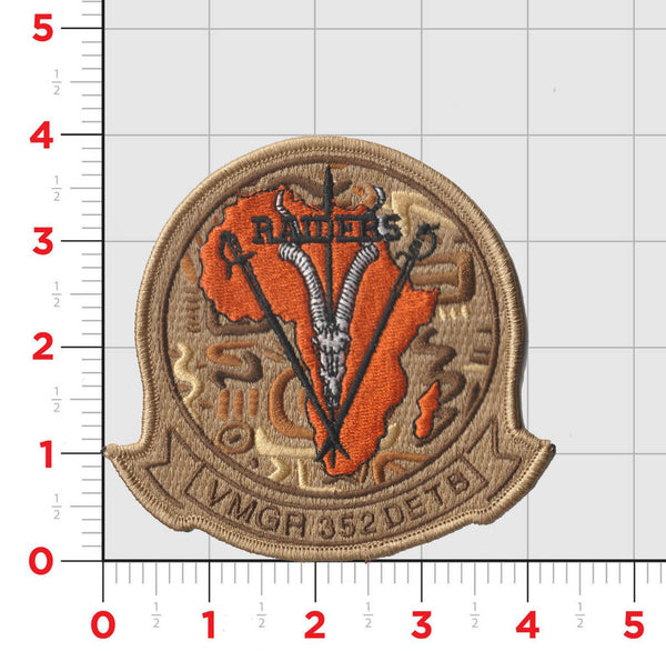 Officially Licensed USMC VMGR-352 Raiders Leather Patches - Full Color