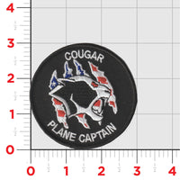 Official VAQ-139 Cougars Plane Captain Shoulder Patch