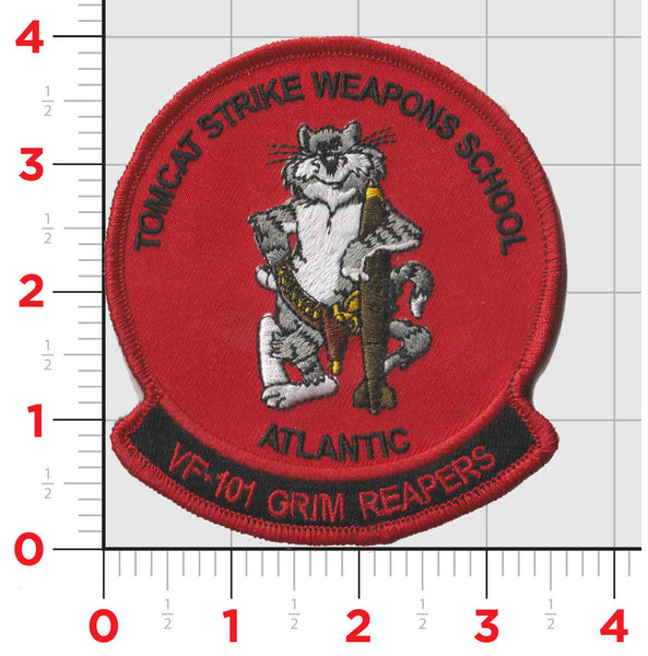 Officially Licensed US Navy VF-101 Grim Reapers Tomcat Strike Weapons School Patches