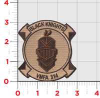Officially Licensed USMC VMFA-314 Black Knights Chest Patches