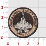 Official VMFA-314 Black Knights Shoulder Patch