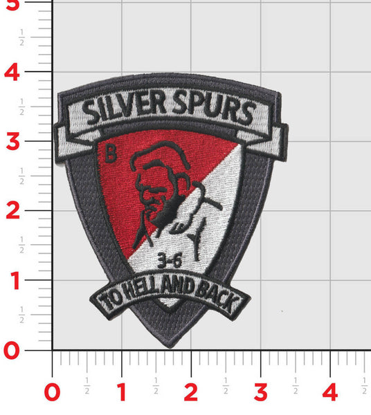 US Army B Troop 3/6 Cav Silver Spurs Patch