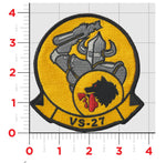 Officially Licensed US Navy VS-27 Seawolves Squadron Patch
