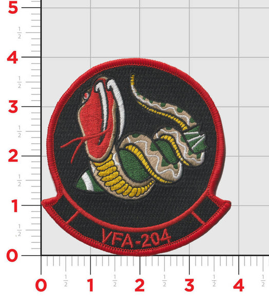 Officially Licensed US Navy VFA-204 River Rattlers Squadron Patch