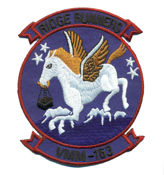 Officially Licensed USMC VMM-163 Ridge Runner "Pony" Throwback Patch