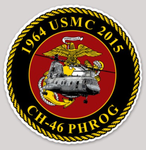 Officially Licensed USMC CH-46 Phrog Sticker