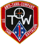 Officially Licensed 1st Tank Bn TOW Company Patch