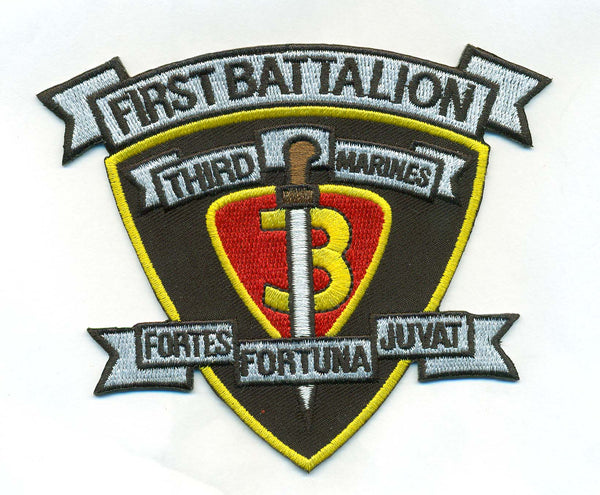Officially Licensed USMC 1st Bn 3rd Marines Patch