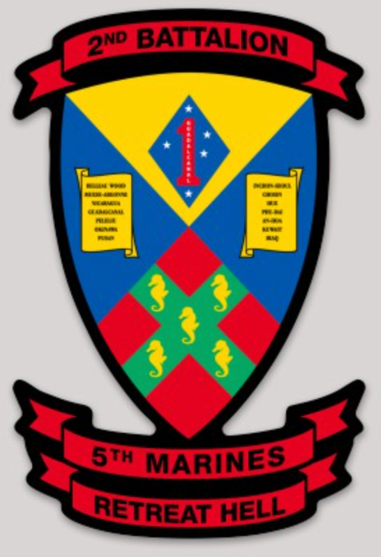 Officially Licensed 2nd Battalion 5th Marines Bloodline Sticker ...