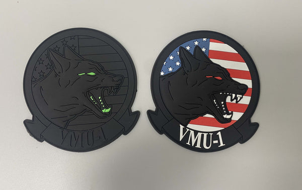 Officially Licensed USMC VMU-1 Watchdogs PVC Squadron Patches
