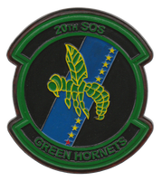 USAF 20th SOS Green Hornets Leather Patches