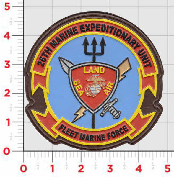 Officially Licensed 26th MEU Marine Expeditionary Unit Leather Patches