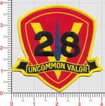 Officially Licensed USMC 28th Marines Uncommon Valor Patch