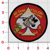 Officially Licensed USMC 2nd Tank Bn Masters of the Iron Horse Patch