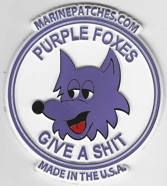Officially Licensed USMC VMM/HMM-364 Purple Foxes Magnet