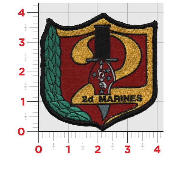 Officially Licensed USMC 2nd Marine Regiment Patch