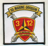 Officially Licensed USMC 3rd Bn 12th Marines Patch