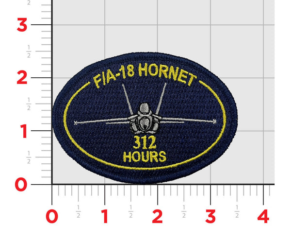 Official VMFA-312 Checkerboards F-18 Hours Patch