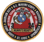 Officially Licensed USMC 3rd Bn 24th Marines St. Louis Patches