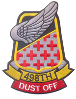 US Army 498th Medivac Patch with "Dust Off" Tab