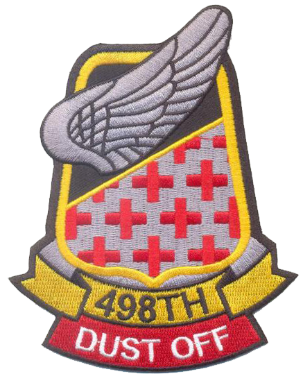 US Army 498th Medivac Patch with "Dust Off" Tab