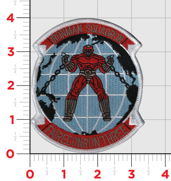 Officially Licensed US Navy VQ-3 Ironman Squadron Patch