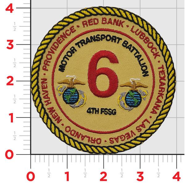 Officially Licensed 6th Motor Transport Battalion Patch