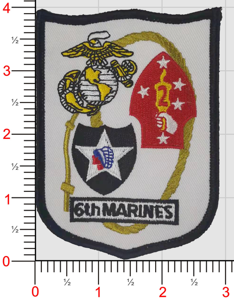 Officially Licensed USMC 6th Marines Patch