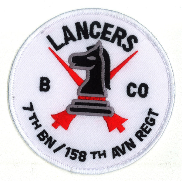 B Co 7/158th Aviation Regiment Lancers Patch