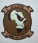 Officially Licensed USMC VMM-163 (REIN) Evil Eyes Africa PVC Patches