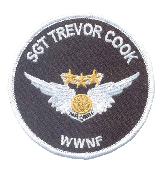 Trevor Cook Memorial Patch- With Hook and Loop