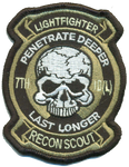 US Army 7th ID Recon Patch