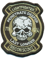 US Army 7th ID Recon Patch