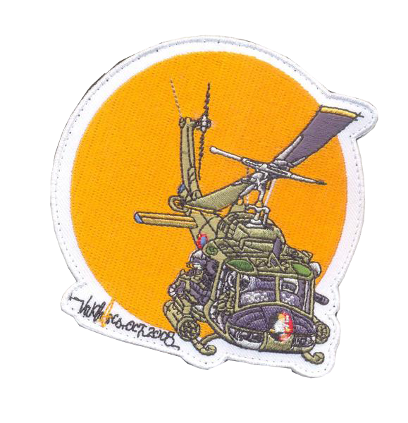 UH-1 Huey Gunship Patch & Sticker